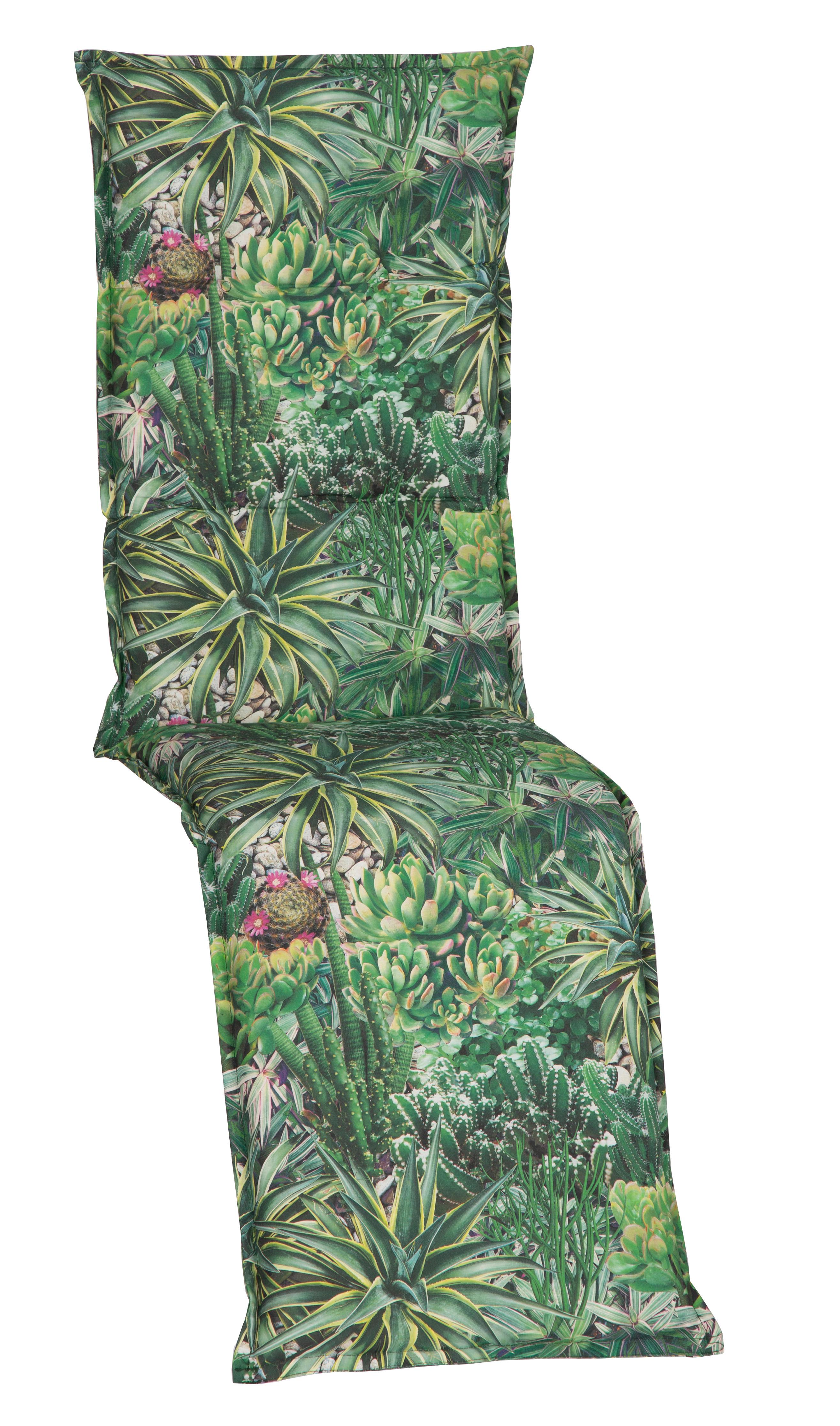 Auflage Tergernsee 170x46x8 cm Grün - Grün, Basics, Textil (170/46/8cm) - Gardenson