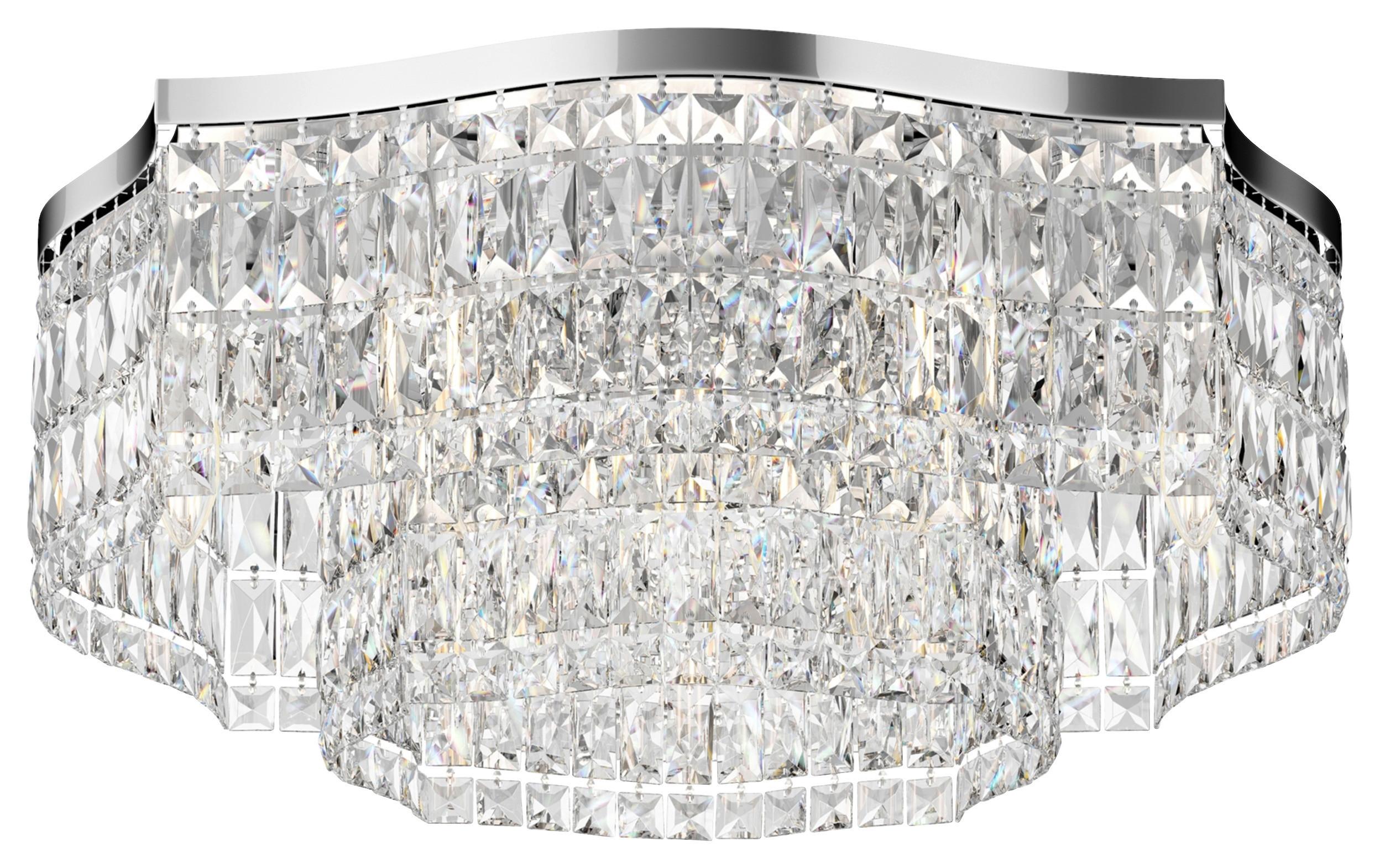 Deckenleuchte Dune - Chromfarben, Basics, Glas/Metall (60/25/60cm) - MAYTONI