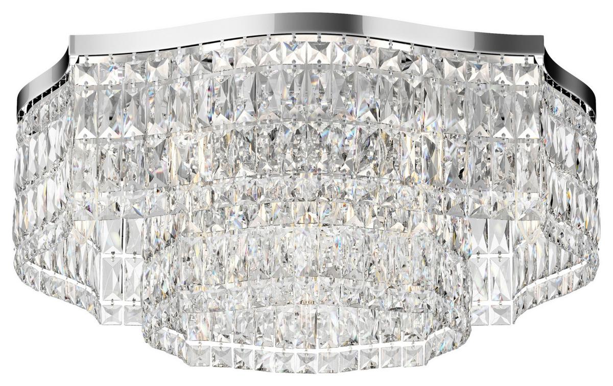 Deckenleuchte Dune - Chromfarben, Basics, Glas/Metall (60/25/60cm) - MAYTONI