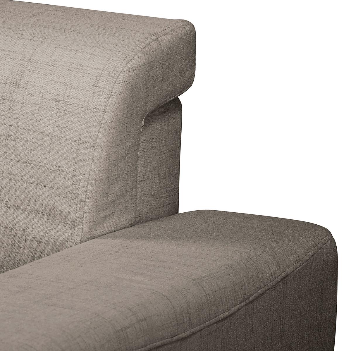 Ecksofa Bella Graphitfarben S: 257x174 Cm - Wengefarben/Graphitfarben, Design, Textil (257/174cm) - Livetastic