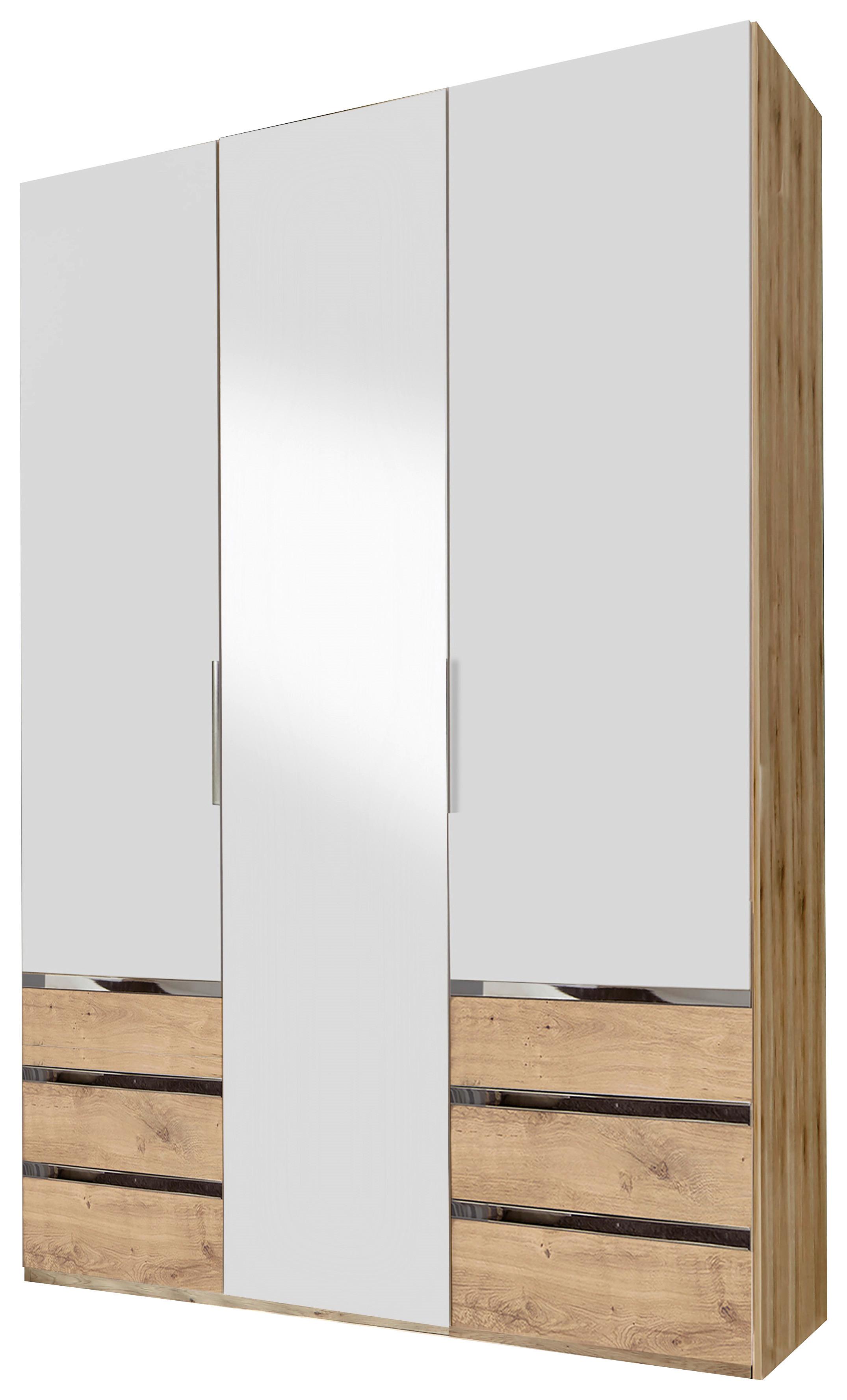 Šatníková Skriňa Level 36 A - farby duba/biela, Konvenčný, kov/kompozitné drevo (150/236/58cm)