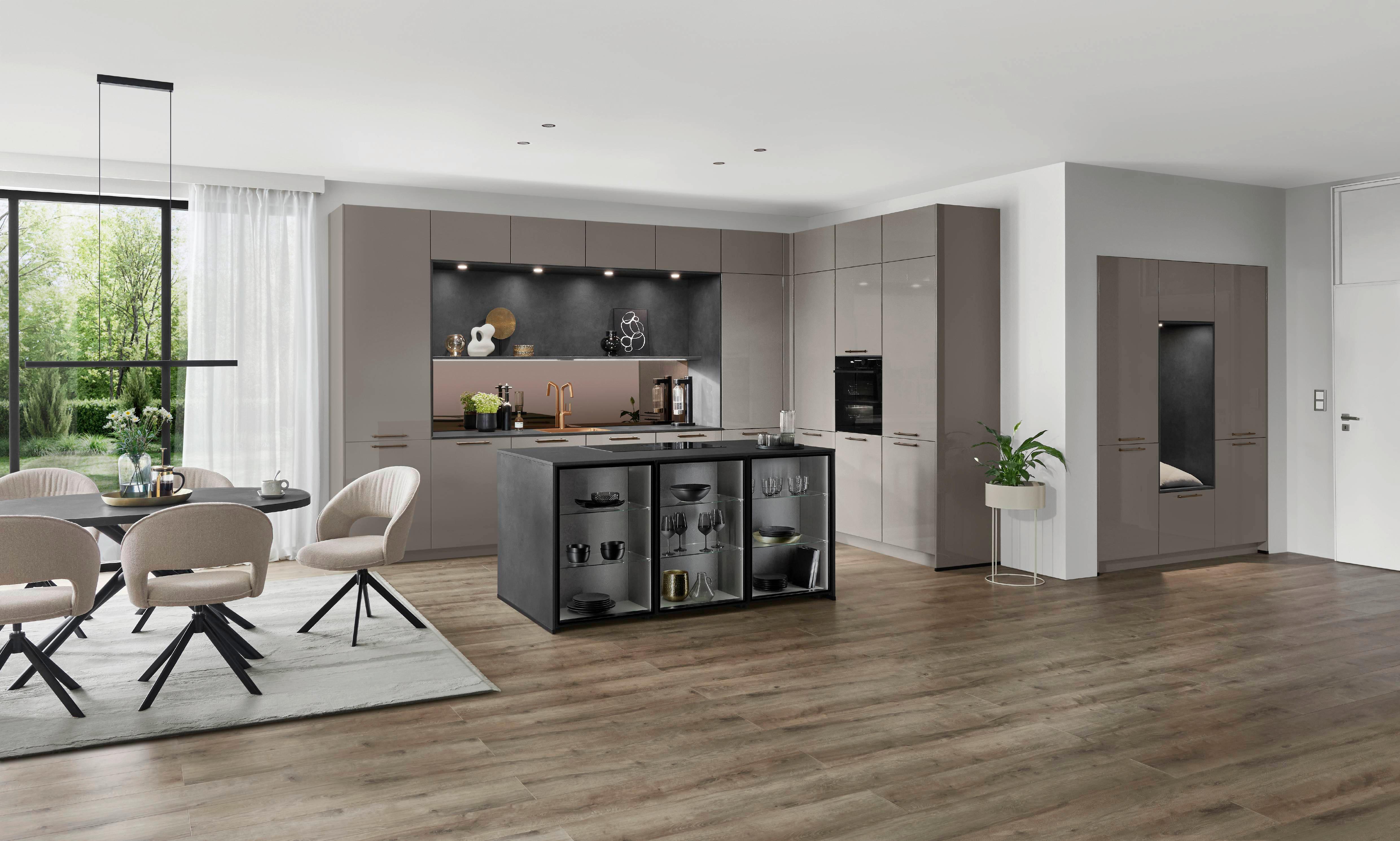 Einbauküche Eastbourne Frei Planbar Modernes Design - MODERN, Holzwerkstoff - Vertico