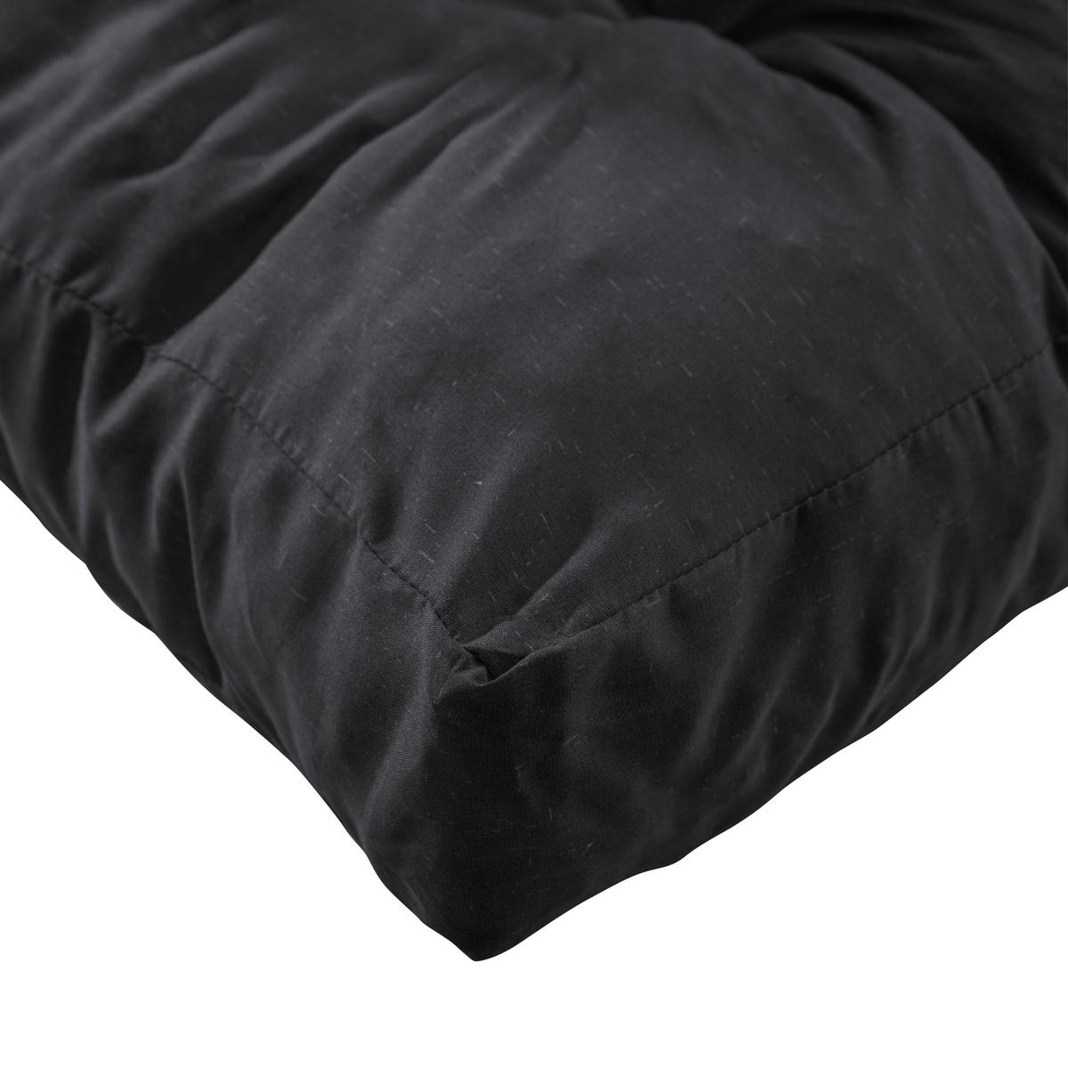Palettenkissen 2-Tlg. Loungeset 120x80x16 cm Schwarz - Schwarz, Basics, Textil (120/80/16cm)