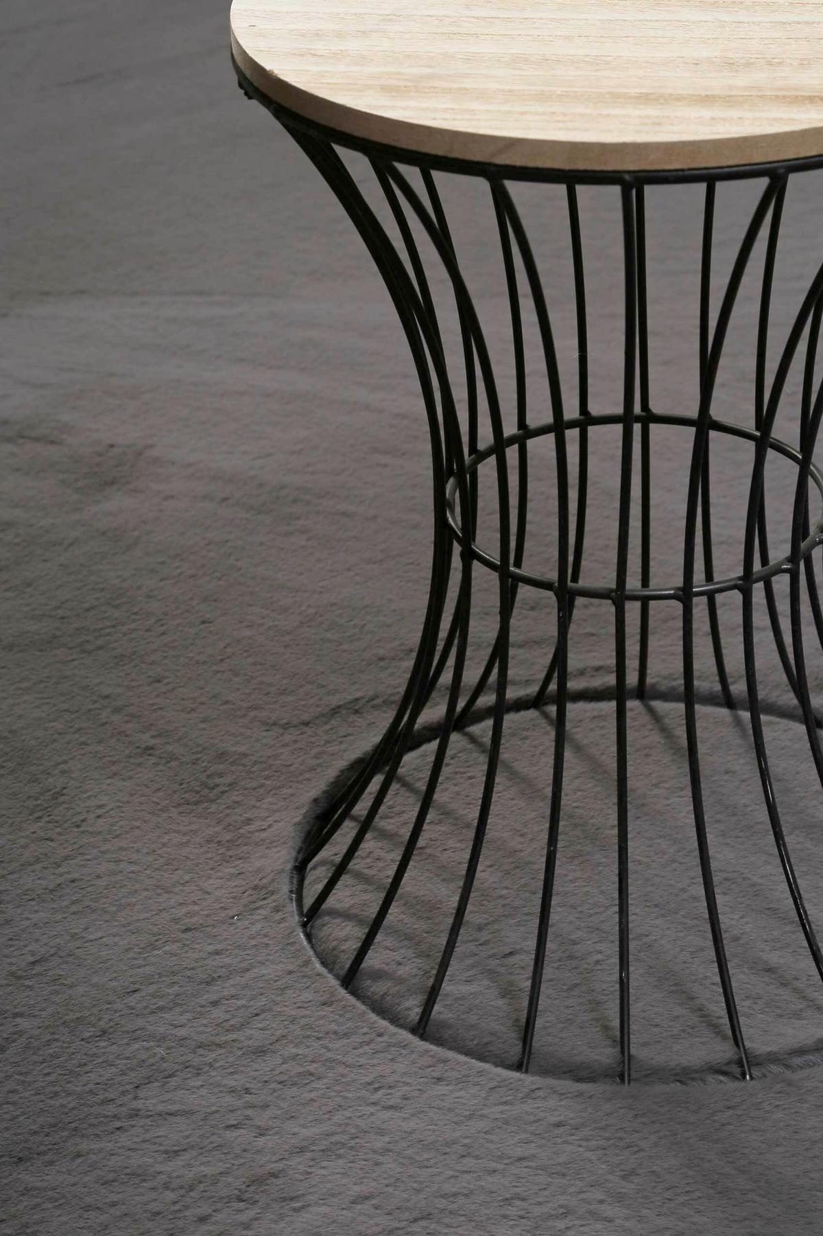 Hochflorteppich Anthrazit, BxL: ca. 200x200 cm - Anthrazit, KONVENTIONELL, Textil (200/200cm) - Esprit