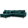 Ecksofa Scanddic Lagom Türkis S: 202x242 cm - Türkis/Naturfarben, Textil (202/242cm) - MID.YOU