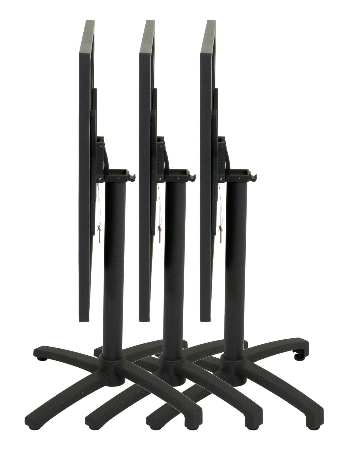 Gartenmöbel Set 5-Tlg. Treviso Metall - Anthrazit/Schwarz, Basics, Metall (55/88/63cm) - Gardenson