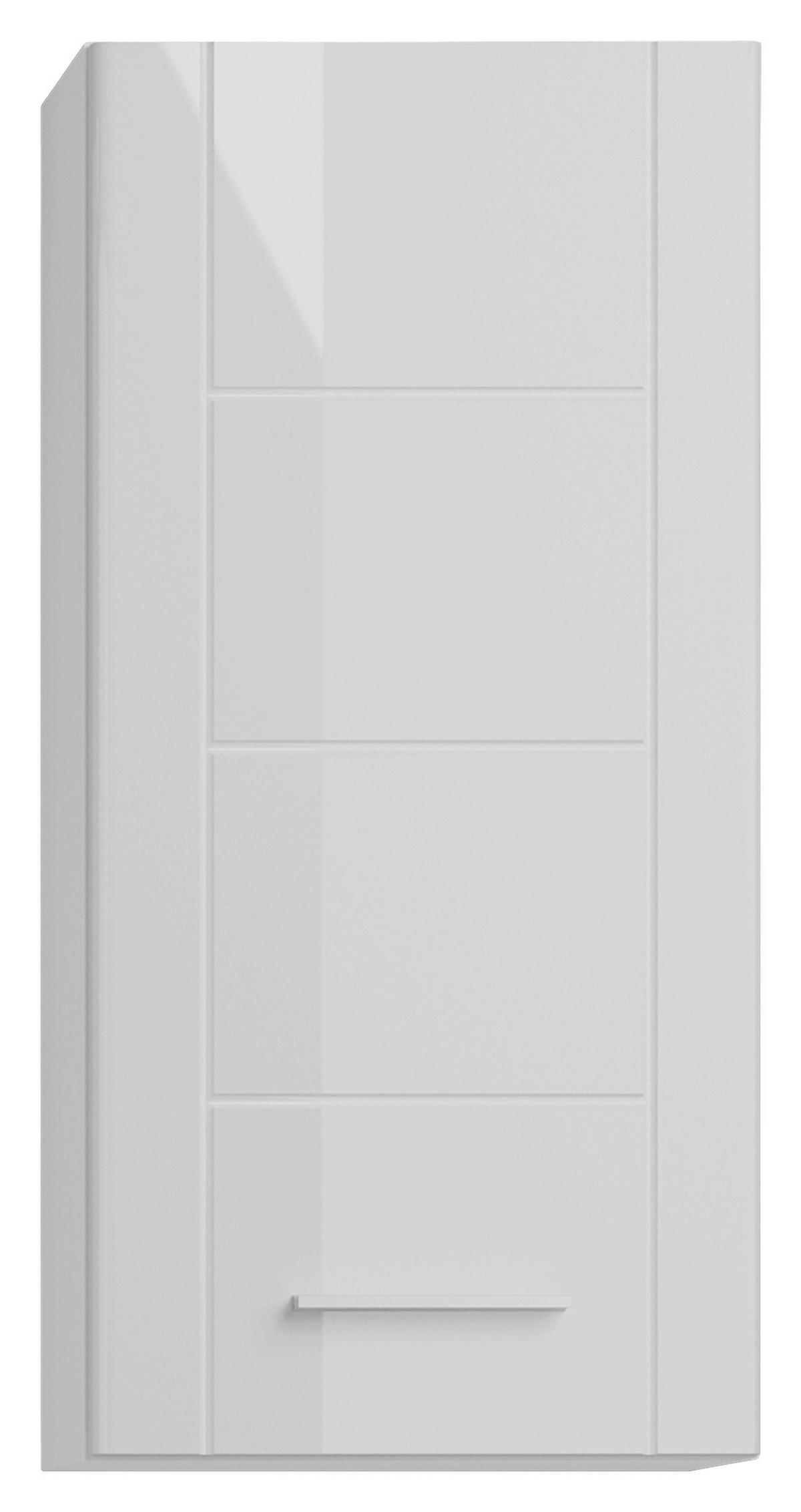 Hängeschrank Venice - Weiß Hochglanz, MODERN, Holzwerkstoff (37/77/22cm) - MID.YOU