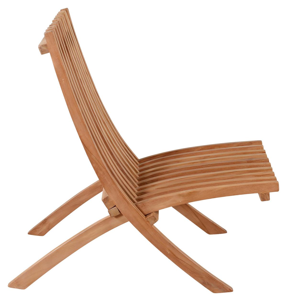 Loungesessel 2er-set Kenya Aus Holz - Teakfarben, KONVENTIONELL, Holz (73/85/63cm) - Gardenson
