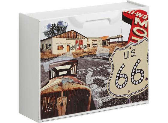 Schuhkipper Route 66/ 2 - Rot/Creme, MODERN, Kunststoff (51/40,1/17,3cm) Schuhkipper Route 66/ 2 - Rot/Creme, MODERN, Kunststoff (51/40,1/17,3cm)