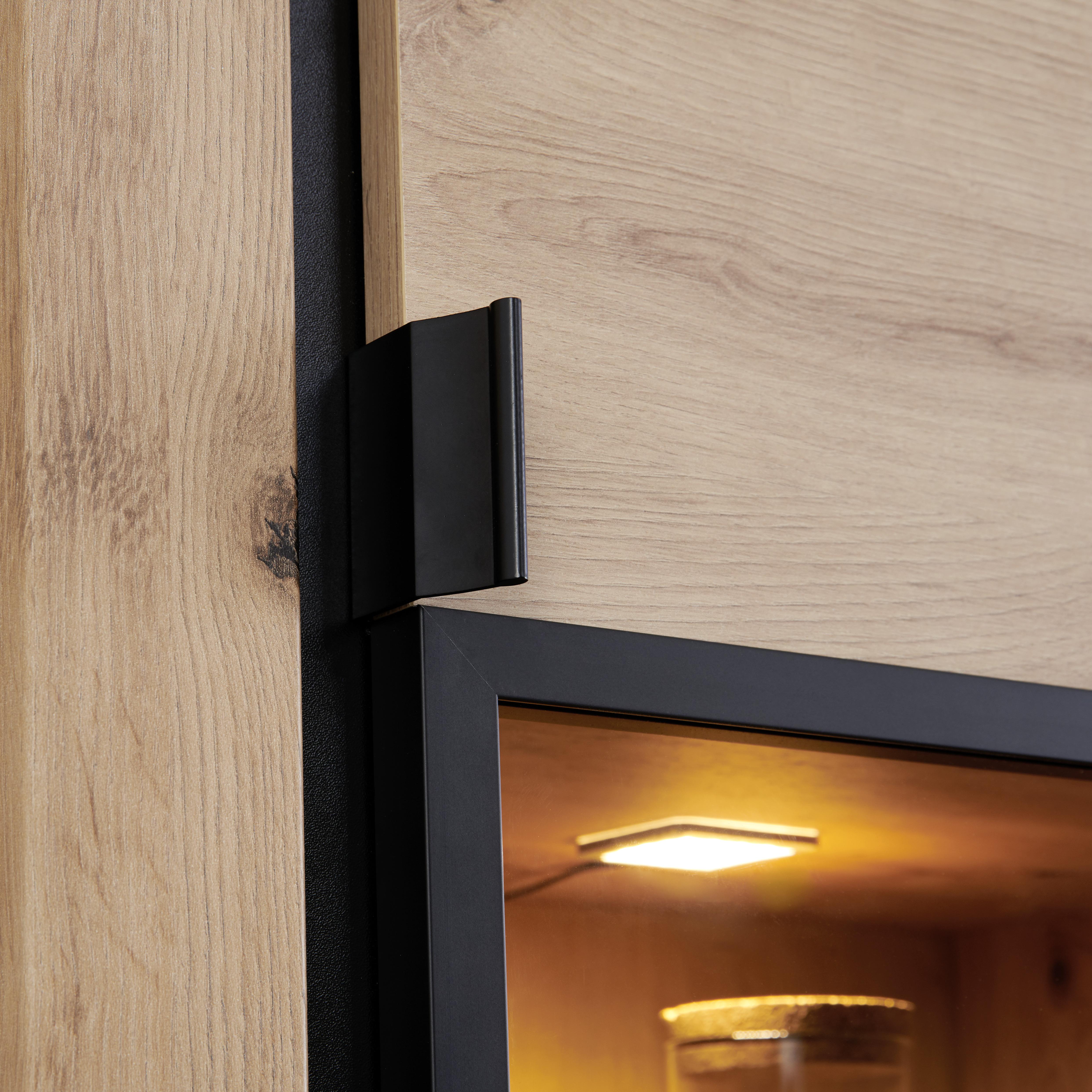 Vitrine NYON in Artisan-Eiche-Dekor