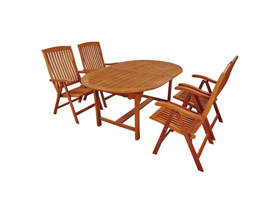 Gartentischgruppe Sun Flair - Braun, Basics, Holz - Ambia Garden Gartentischgruppe Sun Flair - Braun, Basics, Holz - Ambia Garden