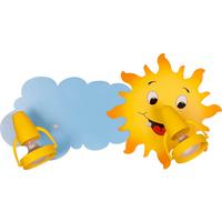 Kinderwandleuchte 5226208 Sonne3 2-Fl - Blau/Gelb, Basics, Holzwerkstoff/Kunststoff (47/23/16cm)