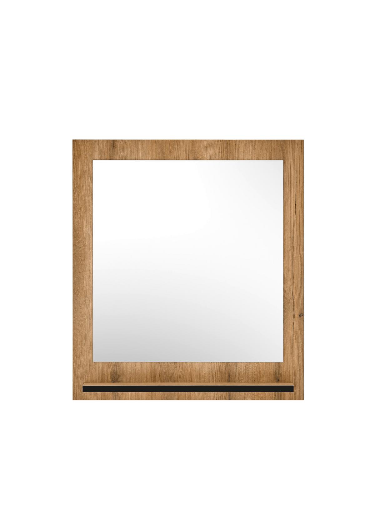 Wandspiegel Cantara Holz/Anthrazit B: 79cm - Anthrazit/Weiß, MODERN, Holzwerkstoff (79/89/10cm) - MID.YOU