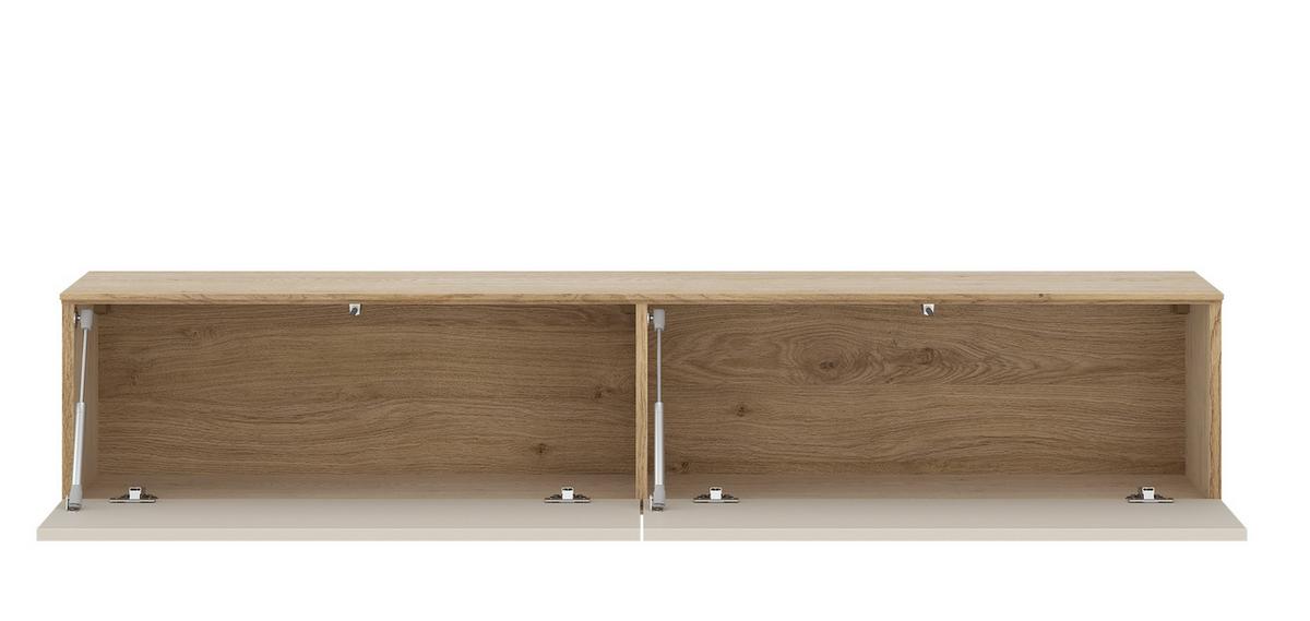 Lowboard Puento Eichefarben/Kaschmir B:160cm - Kaschmir/Eichefarben, Design, Holzwerkstoff (160/37,6/35cm) - Livetastic