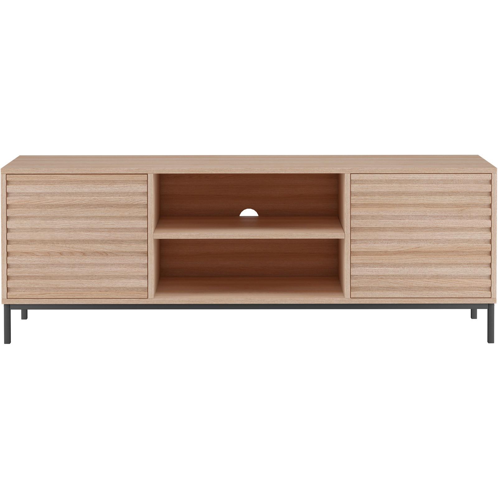 Lowboard Celine Naturfarben B: 140 Cm - Schwarz/Naturfarben, Design, Holzwerkstoff (140/50/40cm) - MID.YOU