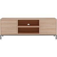 Lowboard Celine Naturfarben B: 140 Cm - Schwarz/Naturfarben, Design, Holzwerkstoff (140/50/40cm) - MID.YOU