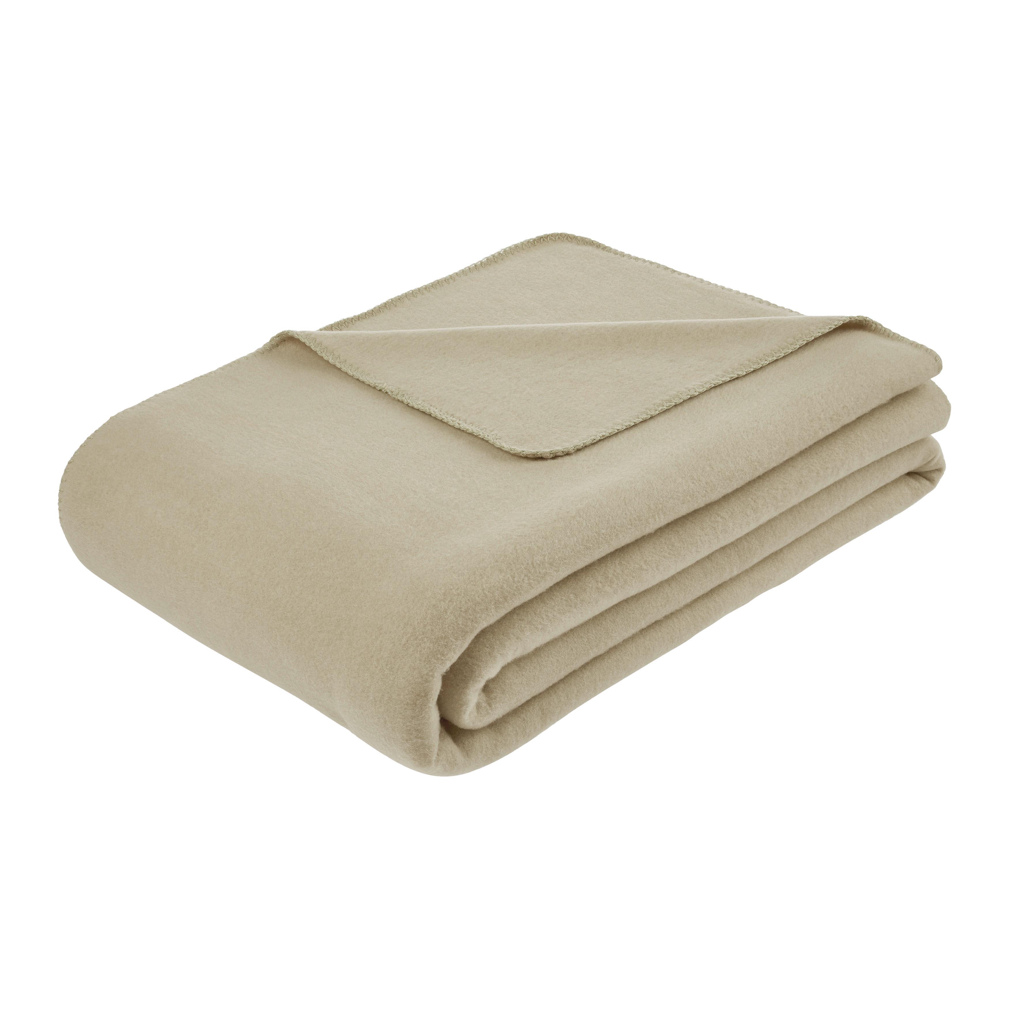 FLEECOVÁ DEKA SANA - trstinovozelená, Modern, textil (140/200cm) - Mömax