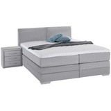 Boxspringbett mit Topper & Bettkasten 180x200 Alexandra - Hellgrau/Grau, MODERN, Holz (180/200cm)