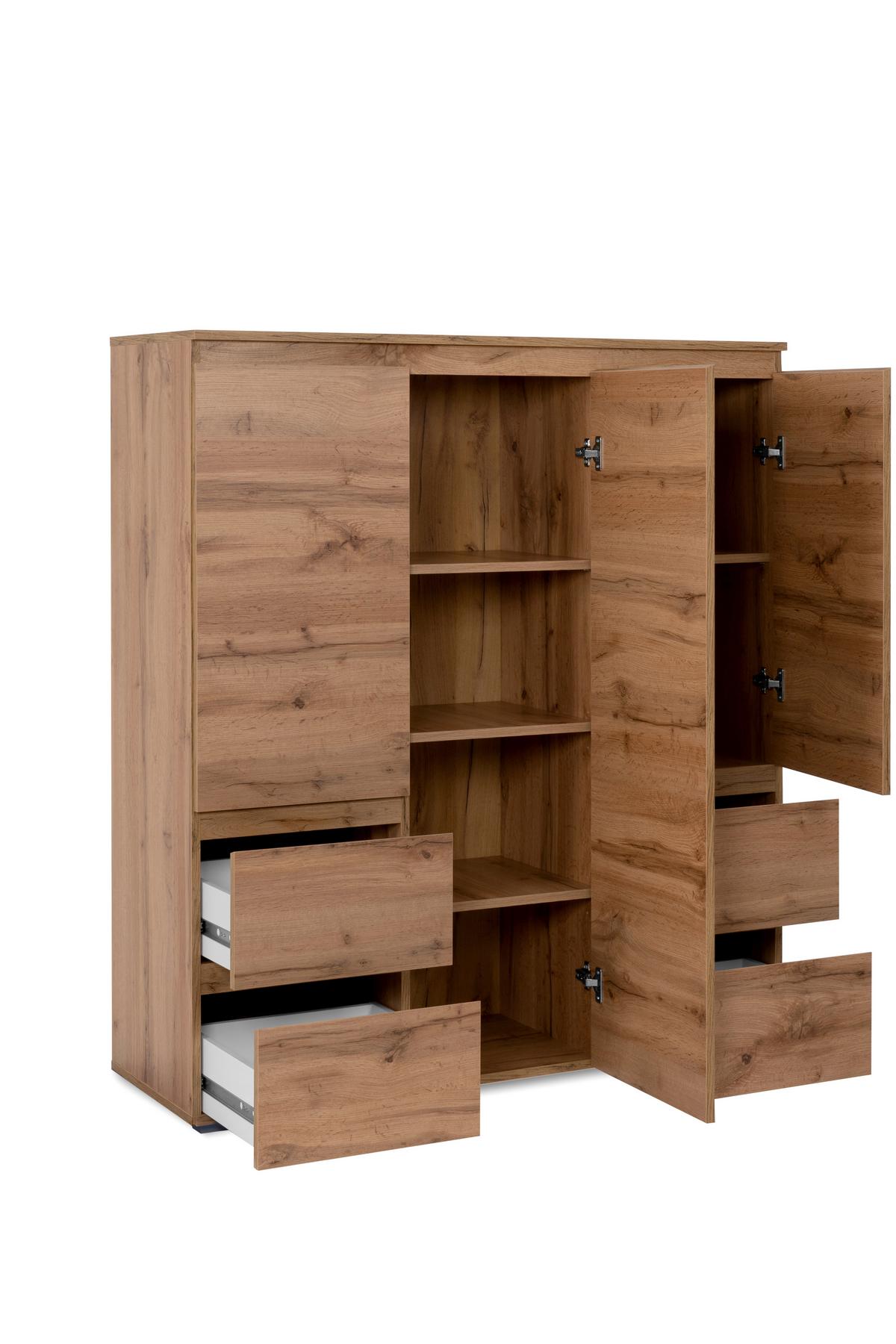 Highboard Image 53a - Honigeiche, Design, Holzwerkstoff (116/131/40cm) - MID.YOU