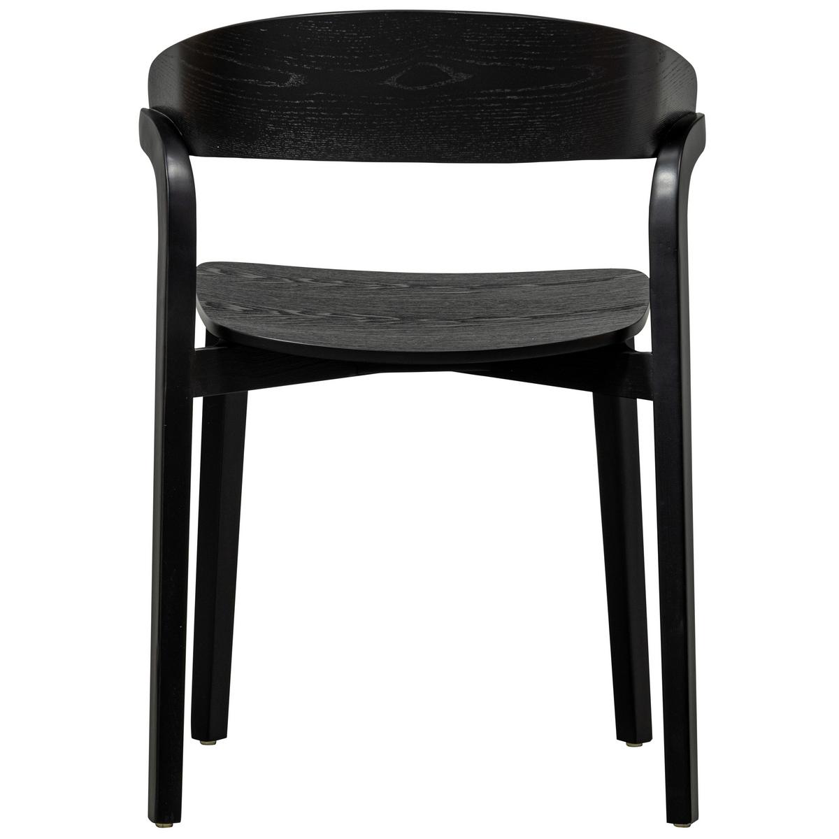 STUHL-SET Cras Schwarz B: 52cm - Schwarz, Design, Holz (52/75/49cm) - Livetastic