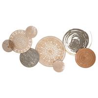 Wanddeko Boho Gold/Kupferfarben/Grau B:167cm - Goldfarben/Grau, Basics, Holzwerkstoff/Metall (167.60/80.6/8.9cm)