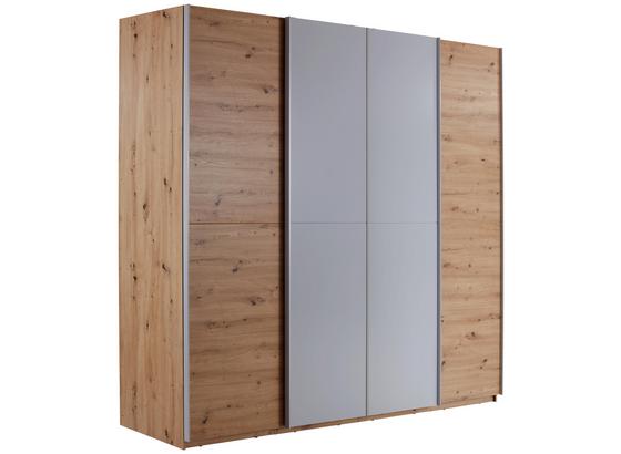 Schwebetürenschrank 270cm Beluga, Eiche Dekor/Lightgrey - Eichefarben/Hellgrau, KONVENTIONELL, Holzwerkstoff (270/226/61cm) Schwebetürenschrank 270cm Beluga, Eiche Dekor/Lightgrey - Eichefarben/Hellgrau, KONVENTIONELL, Holzwerkstoff (270/226/61cm)