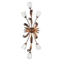Deckenleuchte 4240/Pl6 - Bronzefarben, KONVENTIONELL, Glas/Metall (40/110cm)
