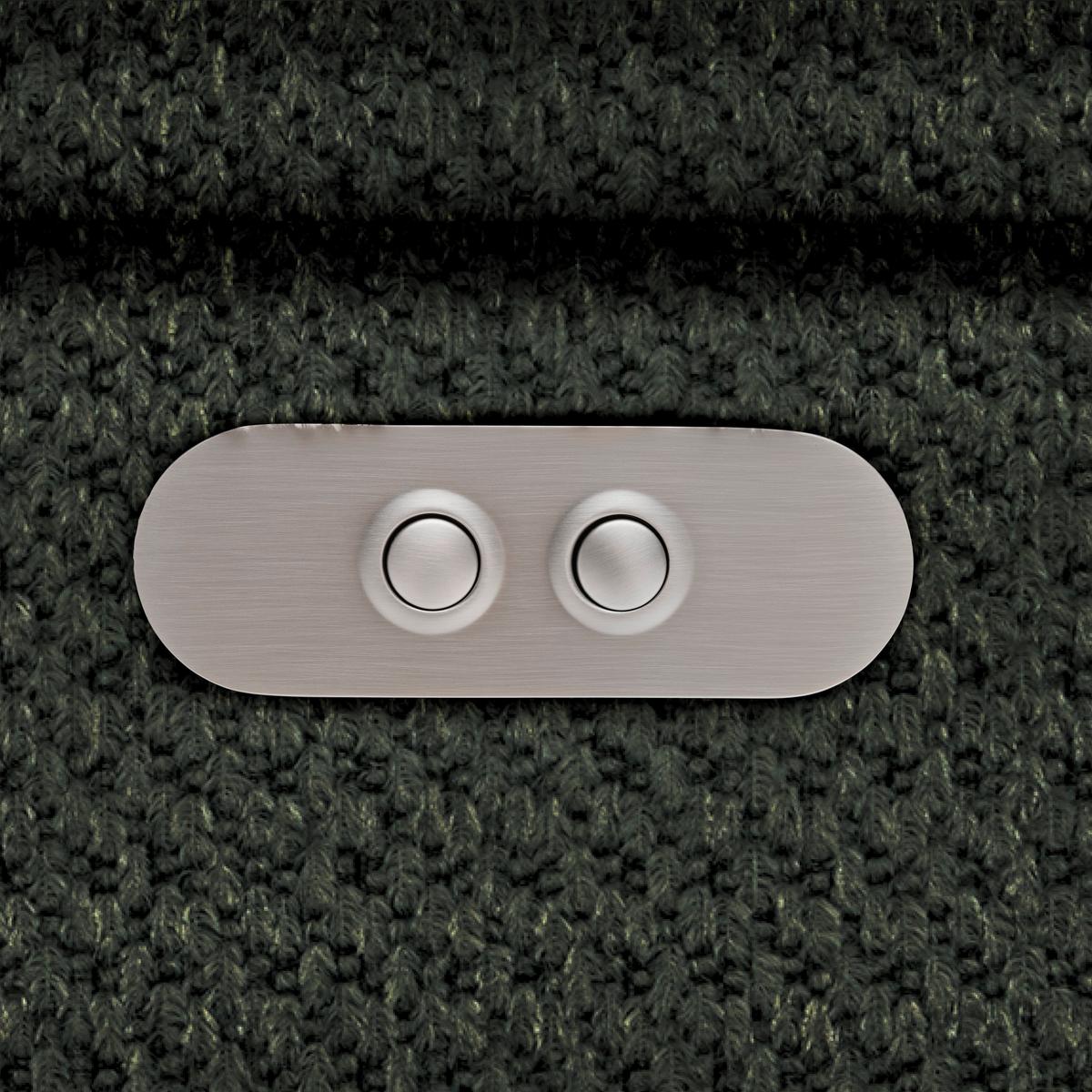 Rohová sedačka GRINALDI, pravá, tmavozelená - čierna/tmavozelená, Modern, textil/plast (283/206cm) - Premium Living