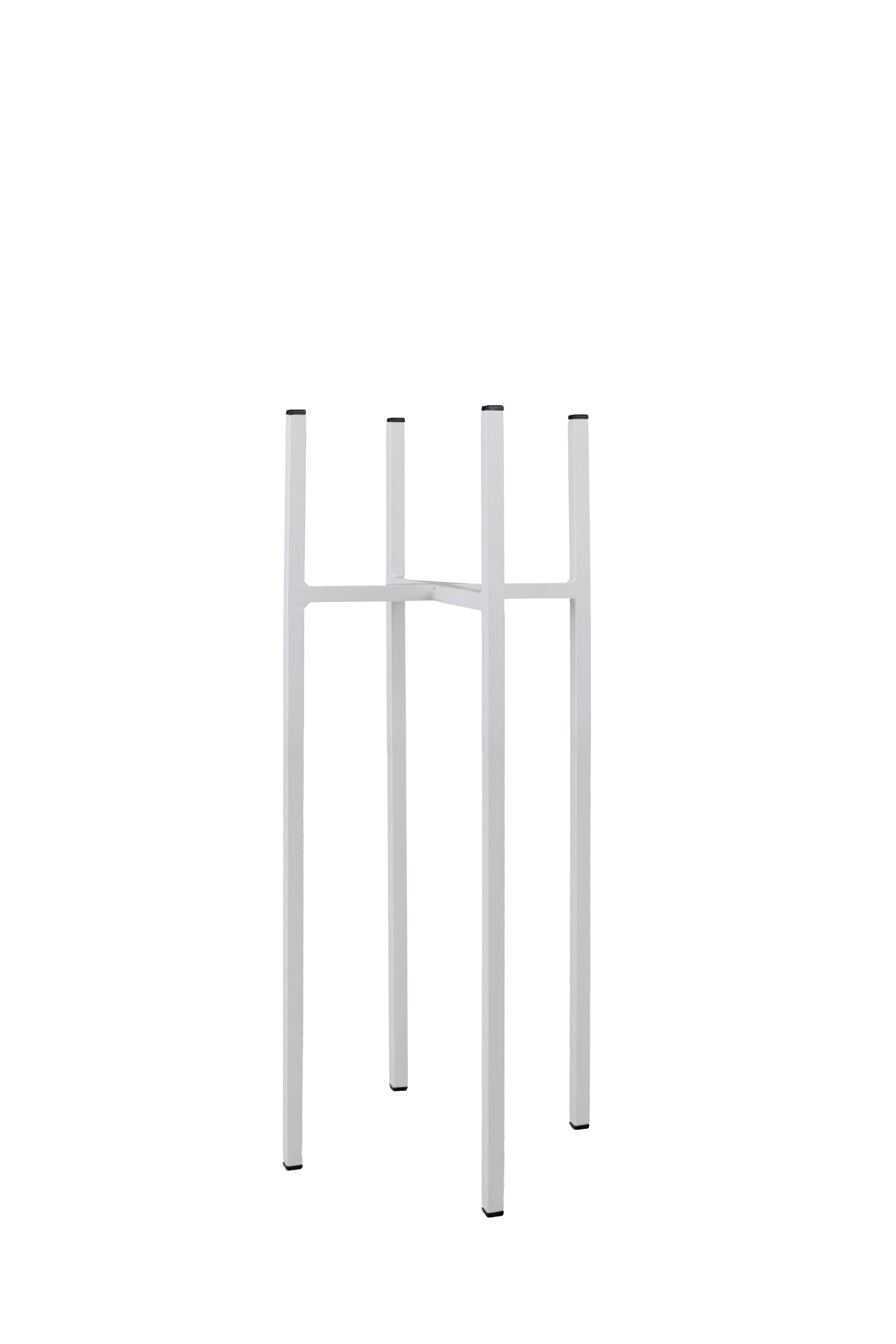 Blumenständer Aluminium Weiß Bxhxt: 26x60x26 Cm