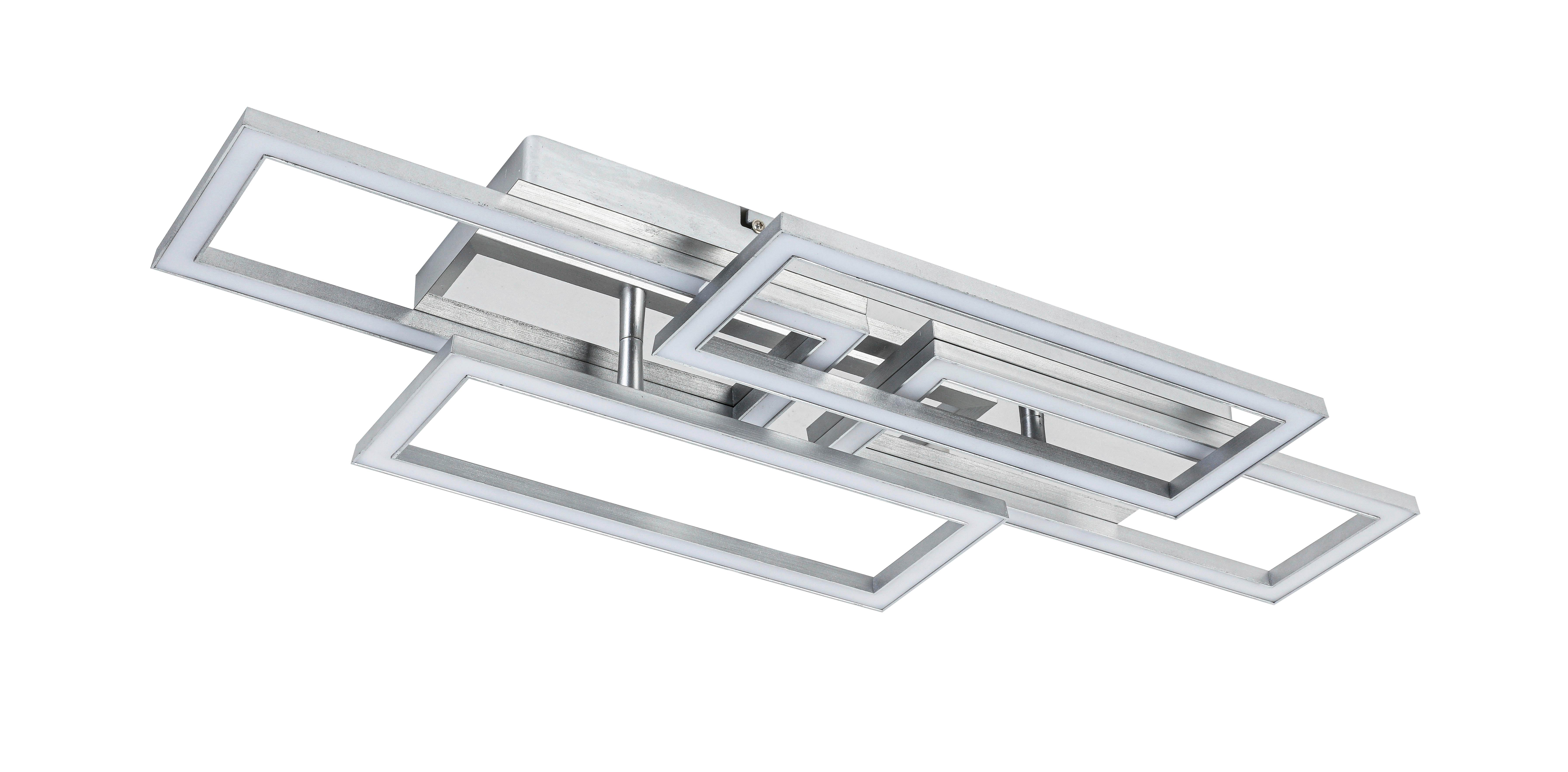 LED-Deckenleuchte Niya - Chromfarben/Silberfarben, MODERN, Kunststoff/Metall (72/28,4/8cm) - Luca Bessoni