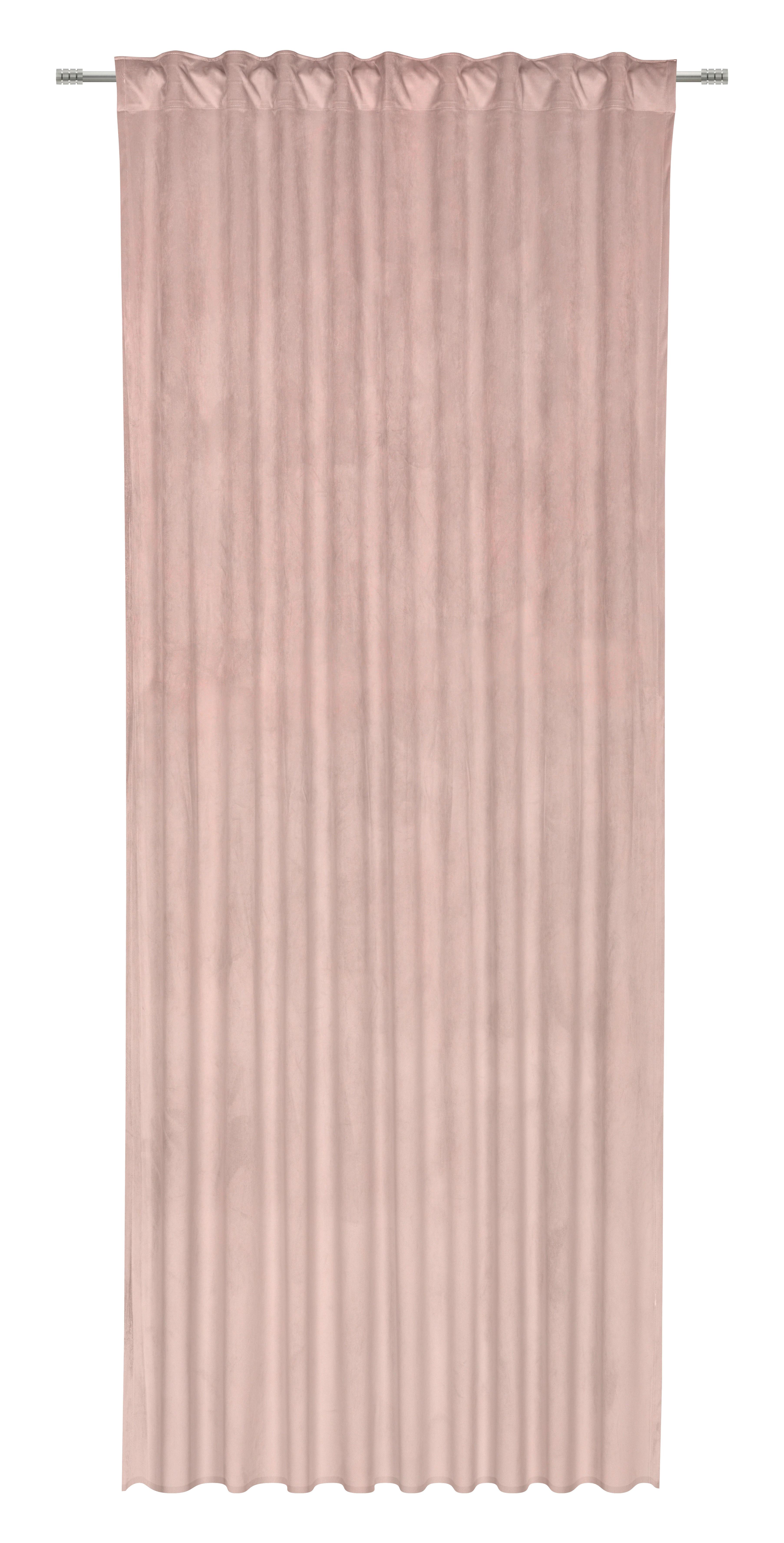 HOTOVÝ ZÁVES VIOLA - ružová, Konventionell, textil (140/245cm) - Premium Living