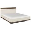 Bett Sajo-Extra Champagner/ Atlantik Oak 160x200 cm - Eiche dunkel/Champagner, Trend, Holzwerkstoff (160/200cm)