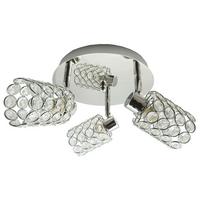 Deckenleuchte 98-00125 York - Chromfarben/Transparent, KONVENTIONELL, Glas/Metall (44/17cm)
