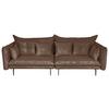 2-sitzer-sofa Sing Braun Cord B: 262 Cm - Schwarz/Braun, Design, Textil (262/91/115cm) - MID.YOU