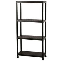 Schwerlastregal Kunststoff 60x30x138 cm 20 Kg/Boden - Schwarz, Basics, Kunststoff (60/30/138cm)