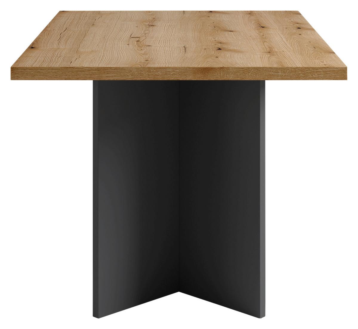 Esstisch Marten - Eichefarben/Anthrazit, MODERN, Holzwerkstoff (138/90/75,5cm) - MID.YOU
