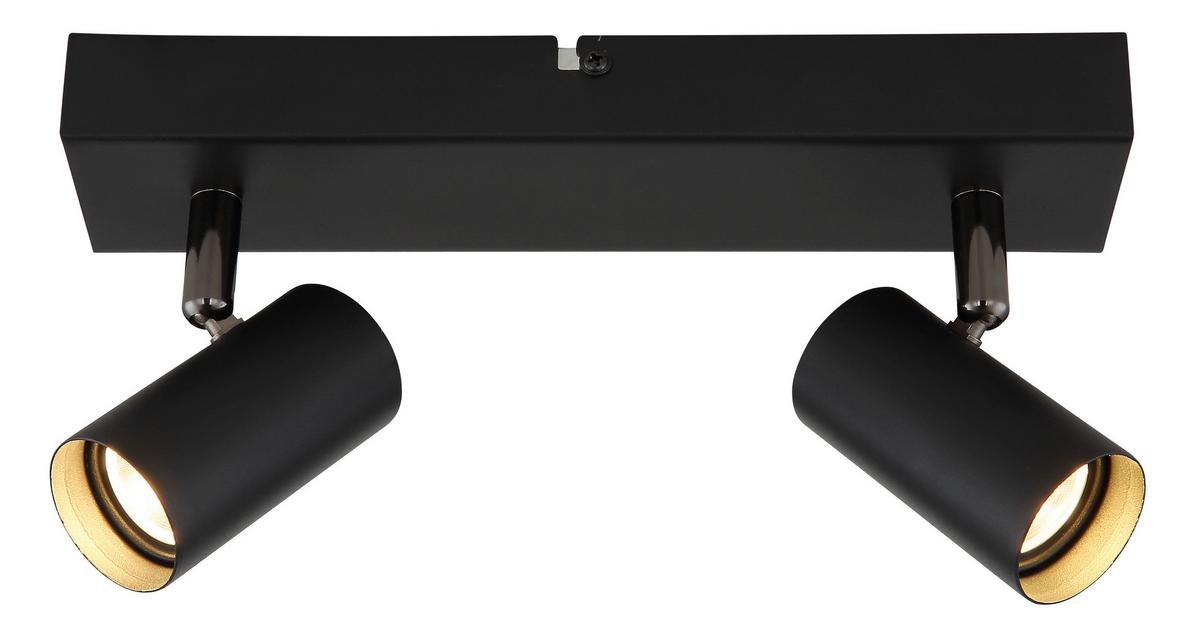 LED-Strahler 3000k, 930lm - Schwarzchrom/Schwarz, Design, Metall (26/6/11cm) - Globo