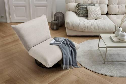 Relaxsessel Cremona Polyester Weiß - Schwarz/Weiß, Design, Textil (100/78/96cm) - Livetastic