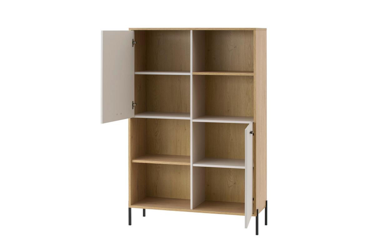 Regalelement Fredericia Eichefarben Kaschmir B: 105 cm - Kaschmir/Eichefarben, Design, Holzwerkstoff (105/160/40cm) - MID.YOU