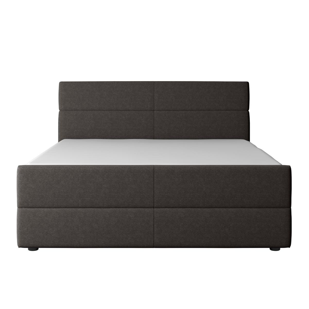 Boxspringbett Verona 180x200 Cm Anthrazit - Anthrazit, MODERN, Holz/Kunststoff (180/200cm) - MID.YOU