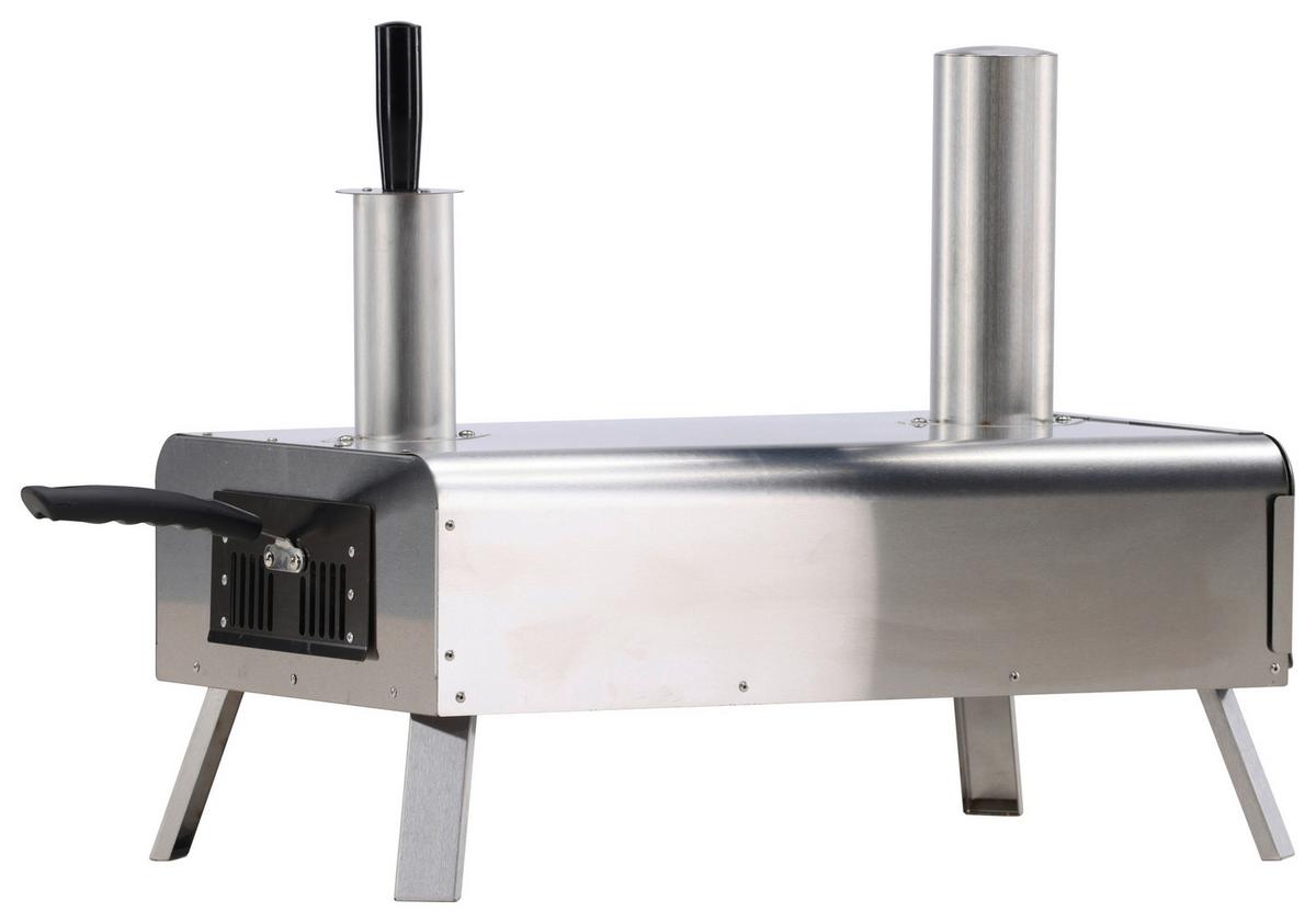 Pizzaofen Digos Silberfarben - Silberfarben, KONVENTIONELL, Metall (85.8/49.9/37cm) - Gardenson