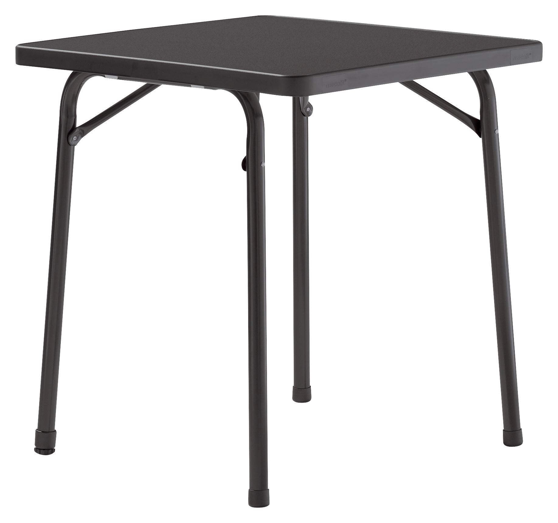 Gartentisch Klappbar Holzwerkstoff/metall L 70 Cm - Anthrazit, MODERN, Holzwerkstoff/Metall (70/70/72cm) - Sieger