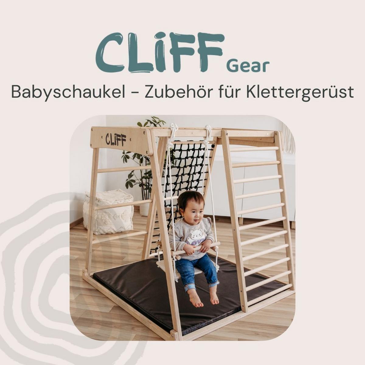 Babyschaukel natur 30x30 cm - Birkefarben, Basics, Holz (30/30/30cm) - CLIFF