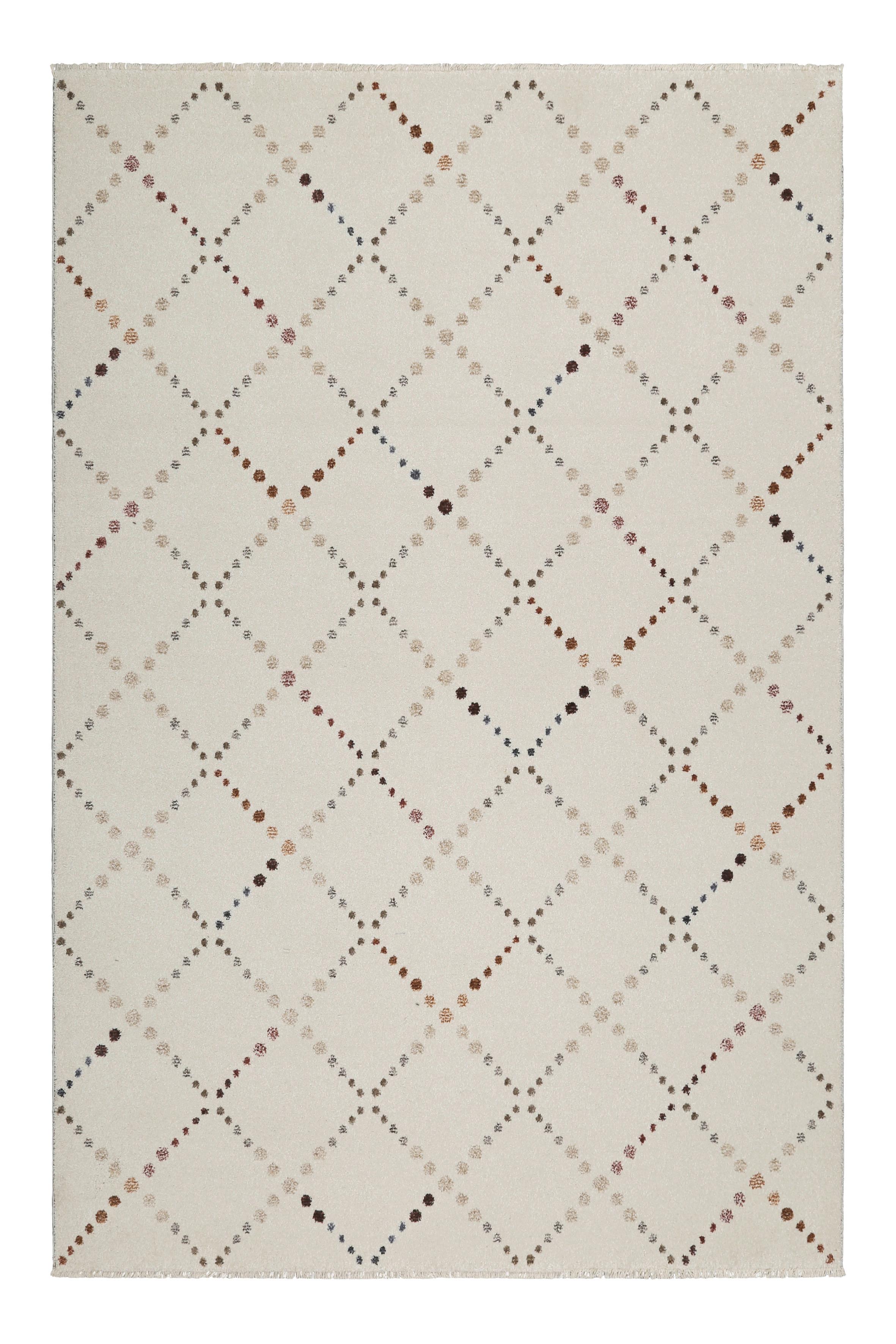 Webteppich Creme/weiß, Bxl: Ca. 133x200cm - Beige/Creme, Design, Textil (133/200cm) - Esprit