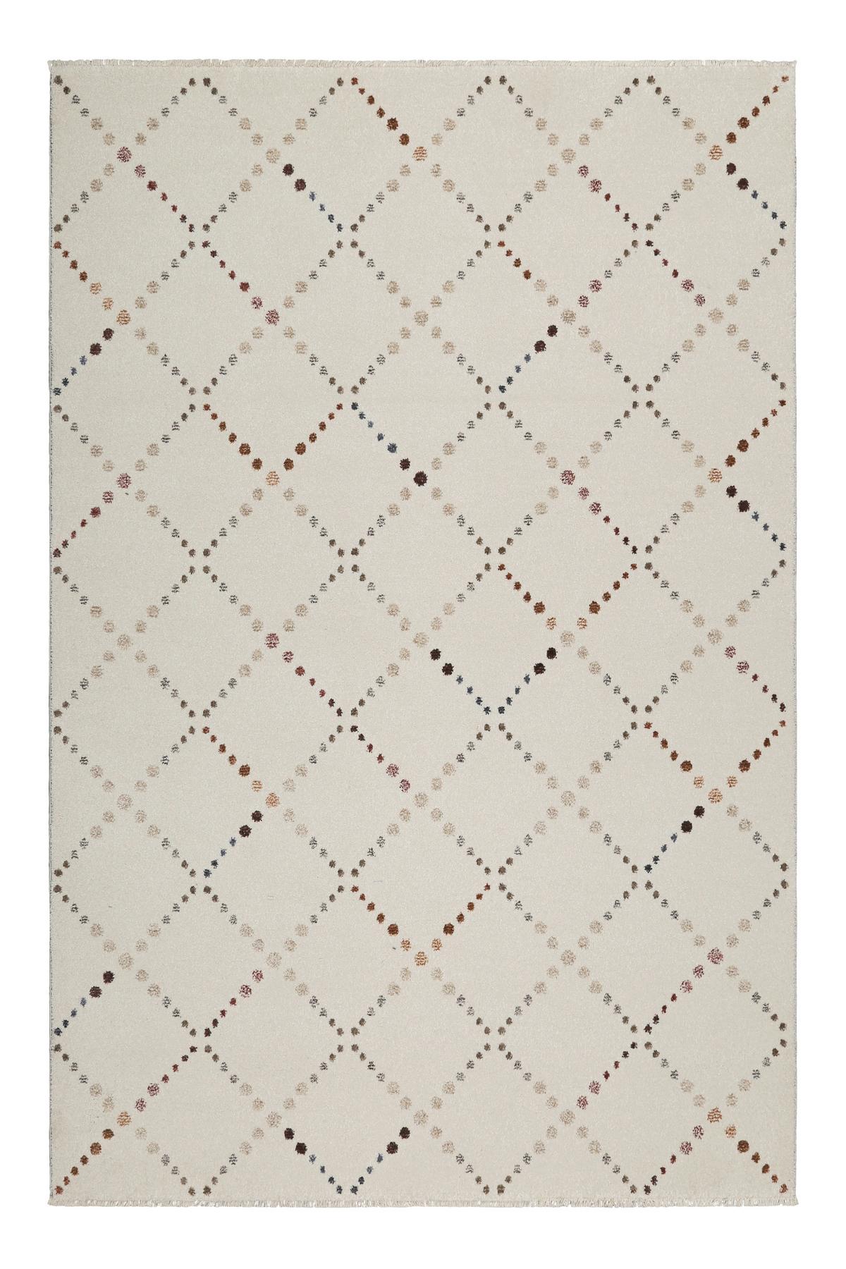 Webteppich Creme/weiß, Bxl: Ca. 133x200cm - Beige/Creme, Design, Textil (133/200cm) - Esprit