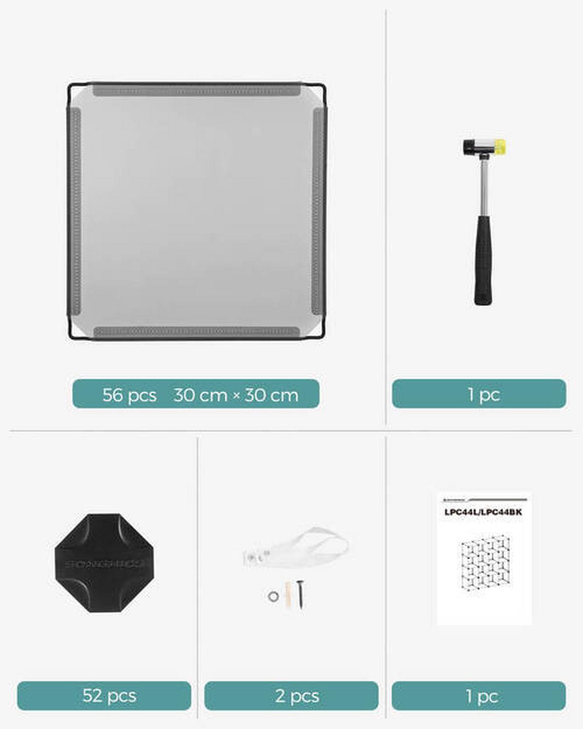 Regalkombination B: 153 Cm, Grau - Schwarz/Grau, Basics, Kunststoff/Metall (153/153/31cm) - Boxxx