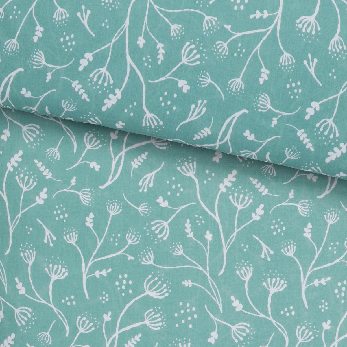 Posteľná bielizeň Frida, 70/90 140/200cm - zelená, Konventionell, textil (140/200cm) - Modern Living