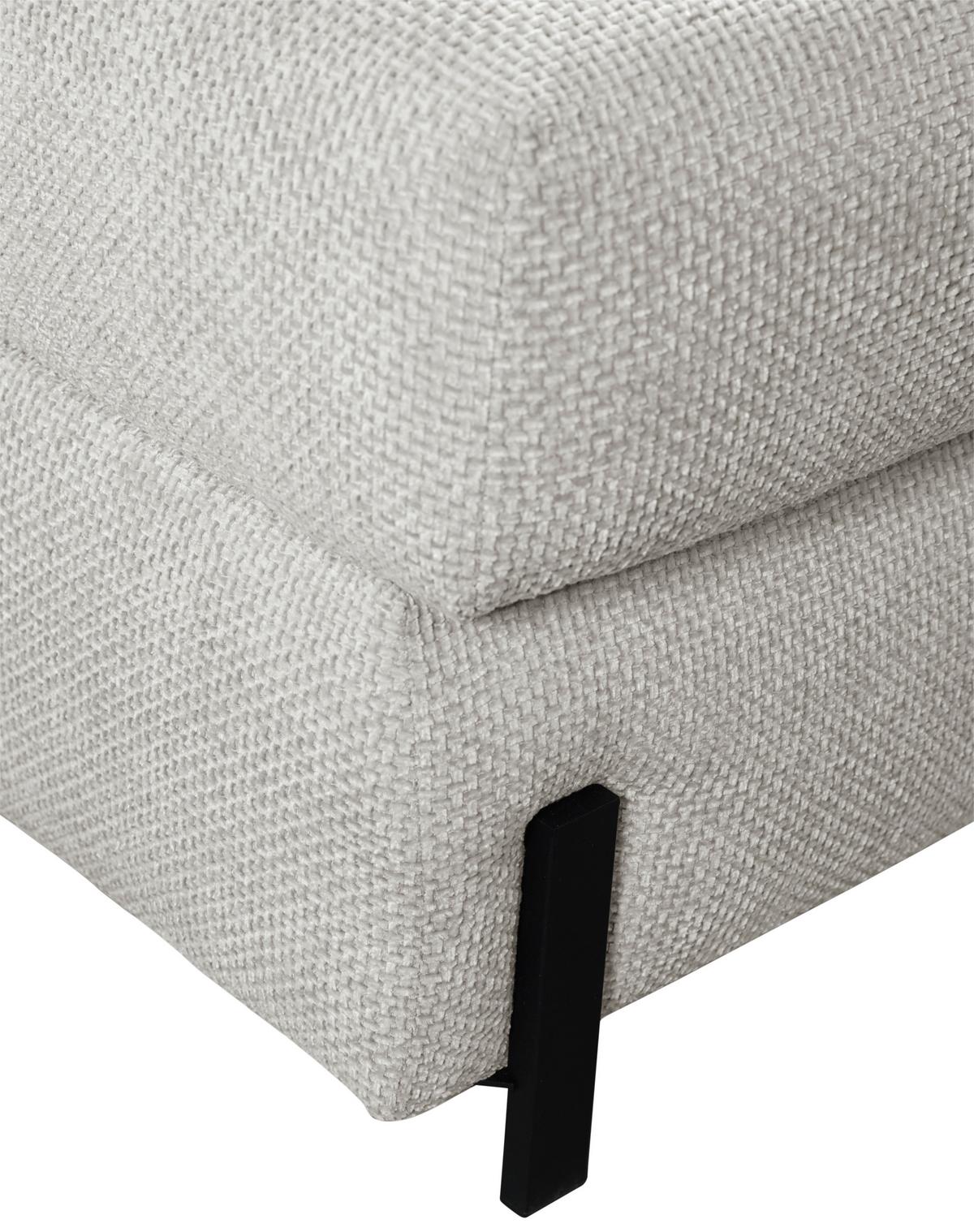 Ecksofa Naomi Beige/Schwarz, 162 cm - Beige/Schwarz, Design, Textil (162/265cm) - MID.YOU
