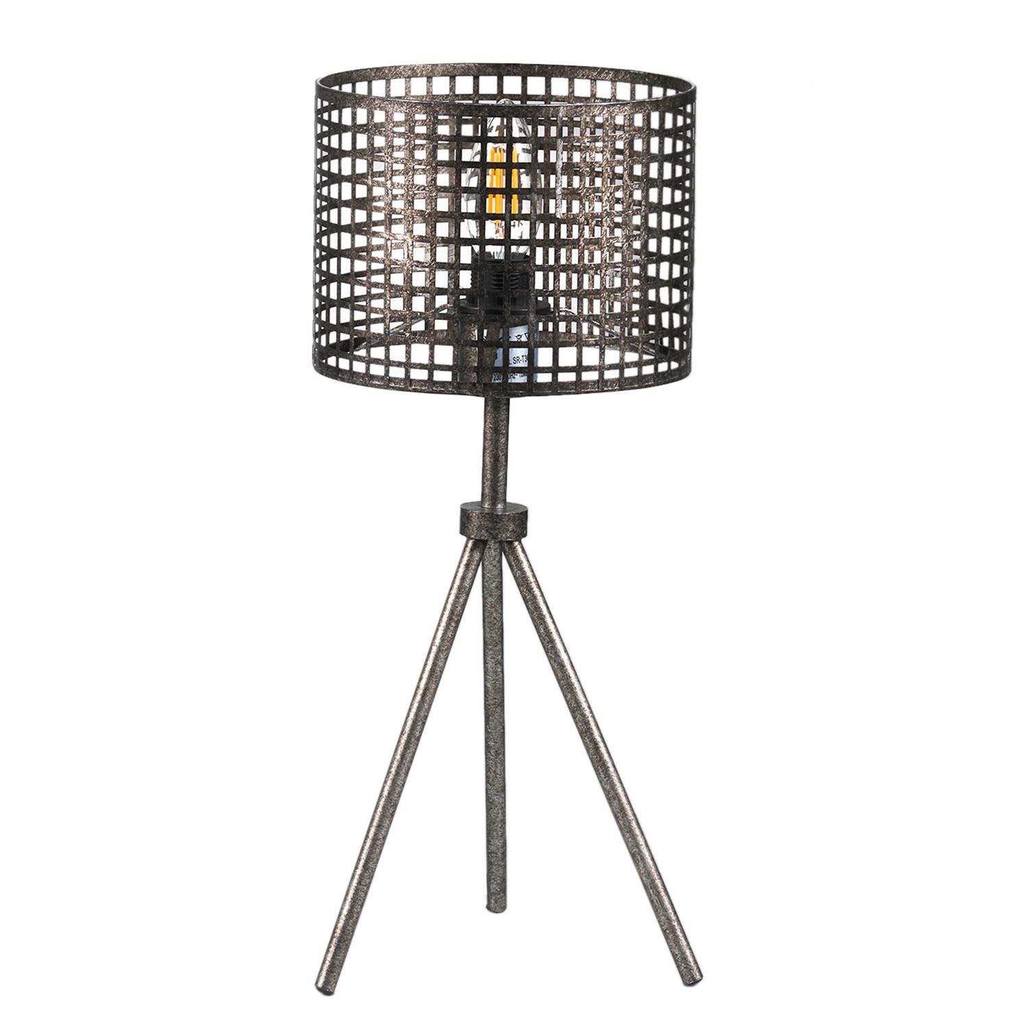 Tischleuchte Schwarz L: 17 cm 6w - Schwarz, Design, Metall (17/17/39cm)