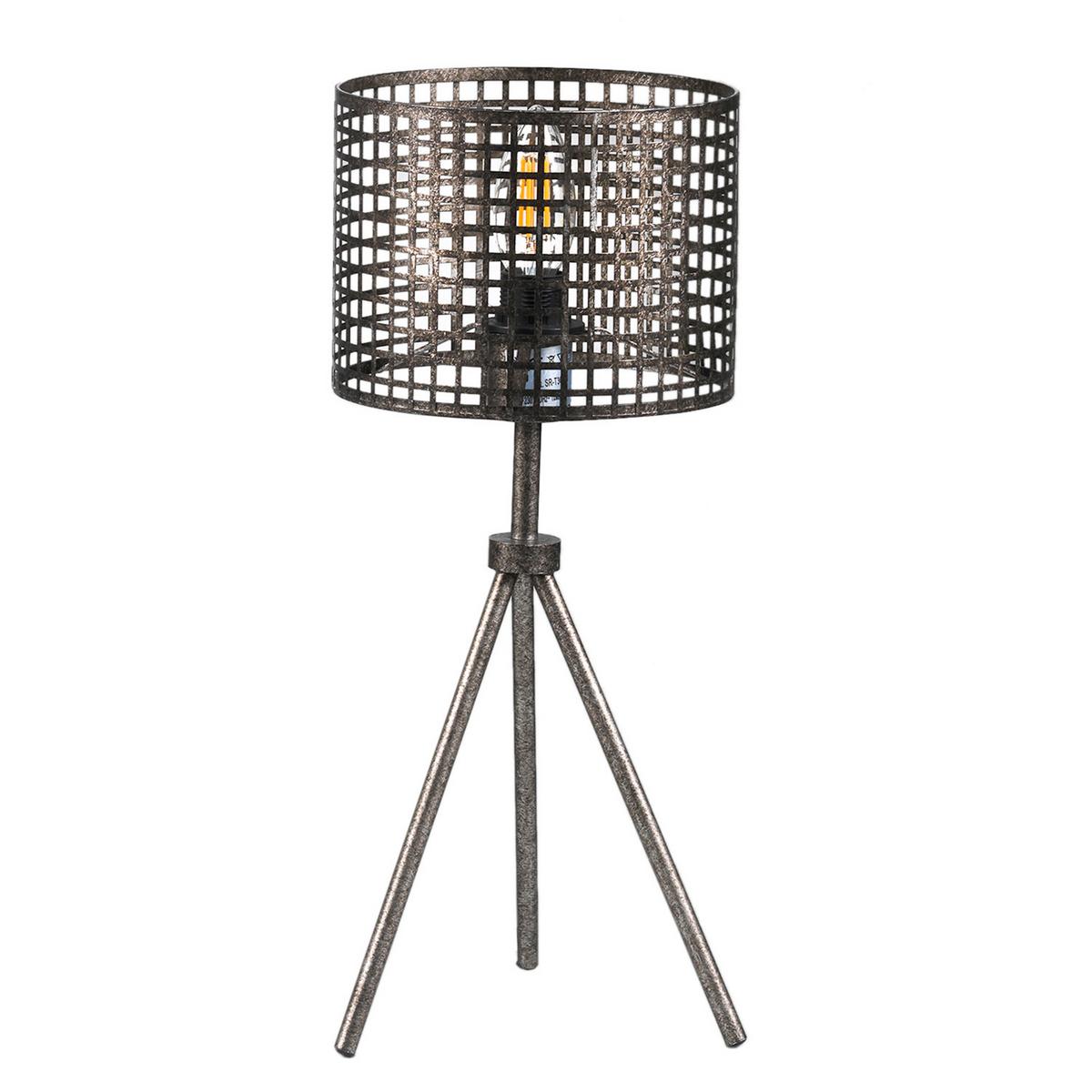 Tischleuchte Schwarz L: 17 Cm 6w - Schwarz, Design, Metall (17/17/39cm)